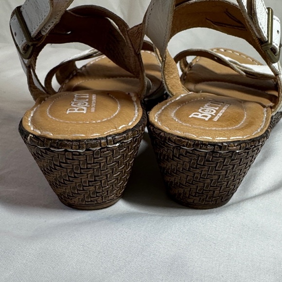 Born White Strappy Sandals. - Picture 4 of 7